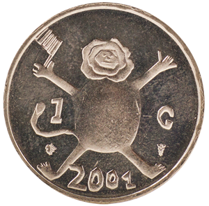 Picture of 1 Gulden 2001 Loeki (nikkel)