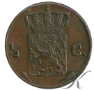 Picture of ½ cent 1822 Utrecht