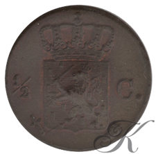 Picture for category ½ Cent Willem III