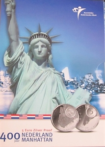 Picture of 5 euro zilver proof 2009 Manhattan