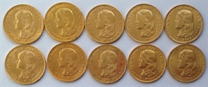 Picture of 10 x Gouden Tientje 1897 Hangend Haar
