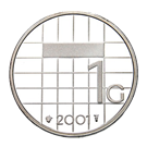 Picture of 100 x zilveren gulden 2001 in proof-kwaliteit