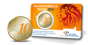 Picture of Oranje  geluksdubbeltje 2012 in CoinCard