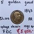 Picture of Gouden Vijfje 1843 FDC ( RR )