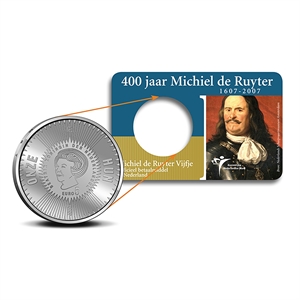 Picture of Coincard 5 euro 2007 Michiel de Ruyter