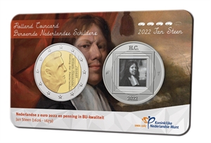 Picture of Holland Coincard 2022 Jan Steen - coincard met zilveren penning