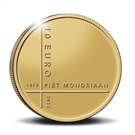 Picture of 10 euro goud proof 2022 Piet Mondriaan