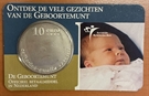 Picture of Coincard 10 euro 2004 Geboorte Amalia Geboortemunt