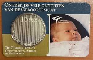 Picture of Coincard 10 euro 2004 Geboorte Amalia Geboortemunt
